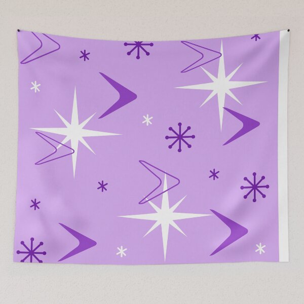 Item preview, 1950s Retro Art Boomerangs Lavender designed and sold by thepixelgarden.