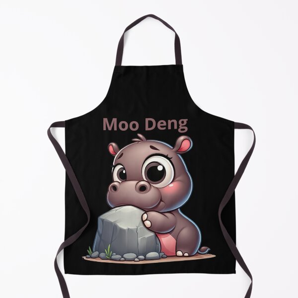 Item preview, Moo Deng - The Charming Cartoon Hippo designed and sold by lojadpop.