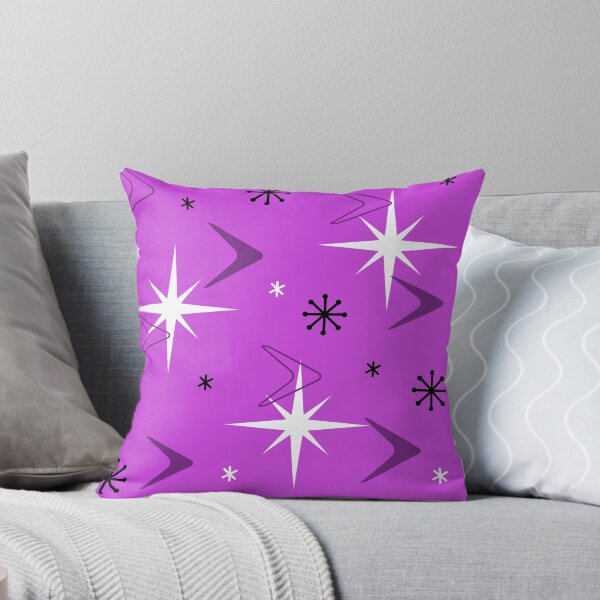 Item preview, 1950s Retro Art Boomerangs Purple designed and sold by thepixelgarden.