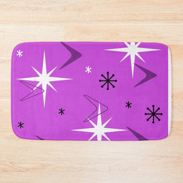 Item preview, 1950s Retro Art Boomerangs Purple designed and sold by thepixelgarden.