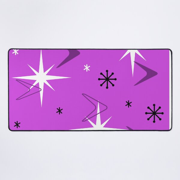 Item preview, 1950s Retro Art Boomerangs Purple designed and sold by thepixelgarden.