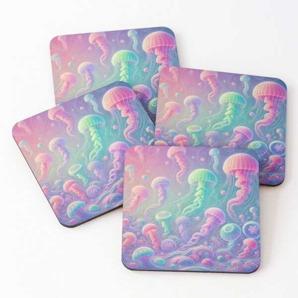 Item preview, Peaceful Jellyfishes in Tranquil Ocean designed and sold by kakasik.