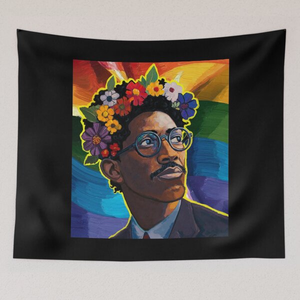 Item preview, Bayard Rustin For The People--Rainbow Pride designed and sold by QueerQPaints.