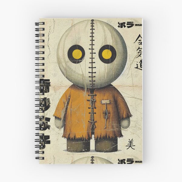 Item preview, Vintage Creepy Doll with Japanese Text | Horror Art Design designed and sold by IAPICTURE.