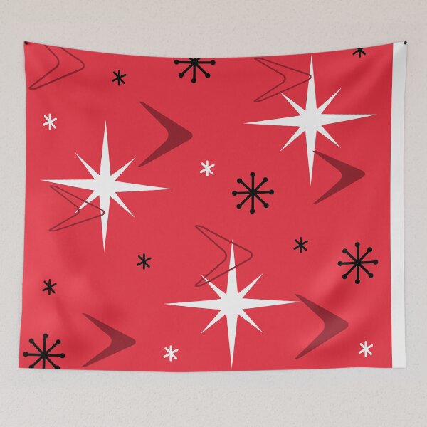 Item preview, 1950s Retro Art Boomerangs Red designed and sold by thepixelgarden.
