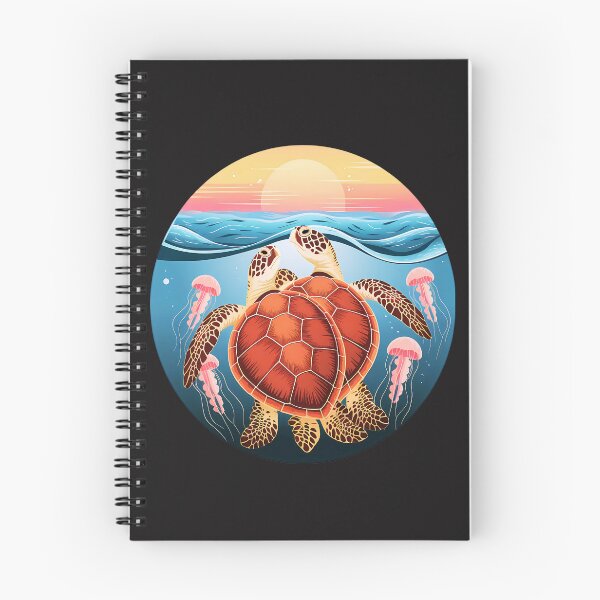 Item preview, Romantic Sea Turtles Mating At Sunset Ocean Scene designed and sold by elynne9.