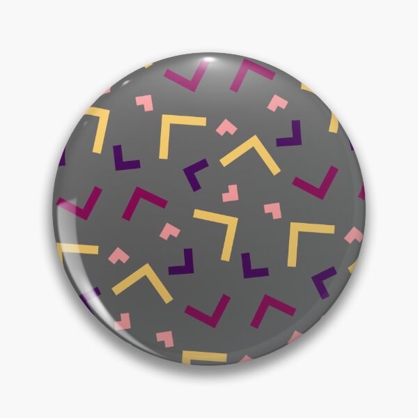 Item preview, Colorful Gray Geometry Memphis Party Pattern  designed and sold by EvergreenMotifs.
