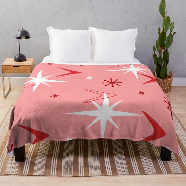 Item preview, 1950s Retro Art Boomerangs Salmon Pink designed and sold by thepixelgarden.