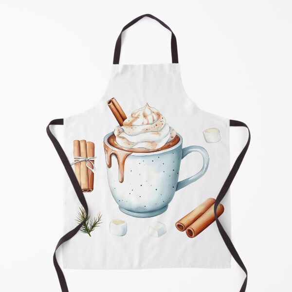Item preview, Watercolor cozy winter hygge with ceramic mug of hot cocoa, whipped cream, and marshmallows designed and sold by Jayjaynaenae.