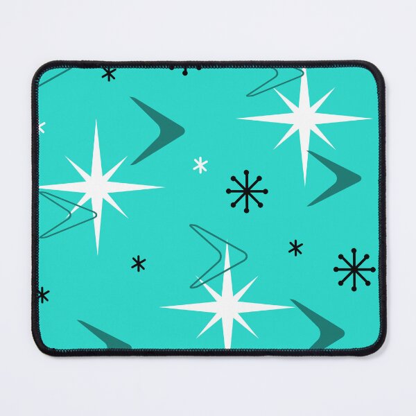 Item preview, 1950s Retro Art Boomerangs Turquoise designed and sold by thepixelgarden.