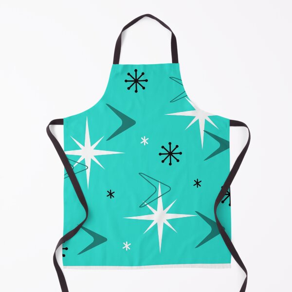 Item preview, 1950s Retro Art Boomerangs Turquoise designed and sold by thepixelgarden.