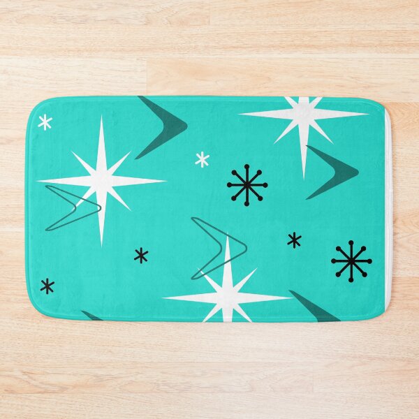 Item preview, 1950s Retro Art Boomerangs Turquoise designed and sold by thepixelgarden.