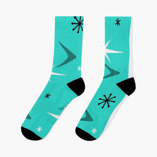 Item preview, 1950s Retro Art Boomerangs Turquoise designed and sold by thepixelgarden.