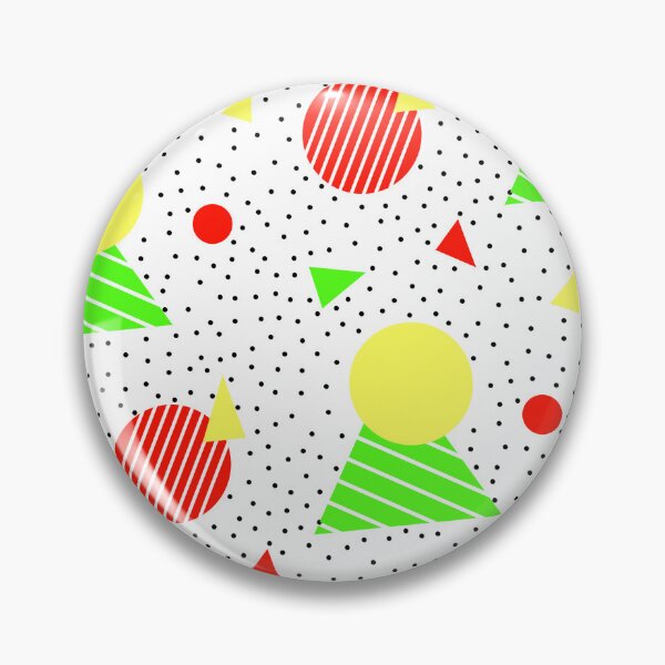 Item preview, Colorful Retro Geometry Memphis Vintage Party Pattern  designed and sold by EvergreenMotifs.