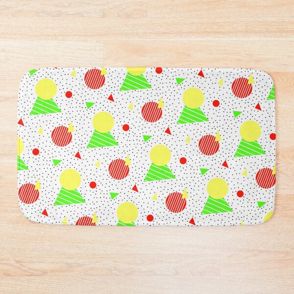 Item preview, Colorful Retro Geometry Memphis Vintage Party Pattern  designed and sold by EvergreenMotifs.
