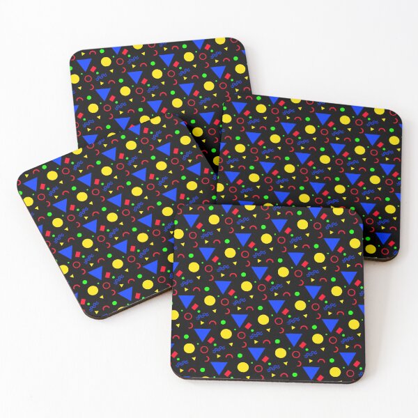 Item preview, Colorful Retro Geometry Memphis Vintage Party Pattern  designed and sold by EvergreenMotifs.
