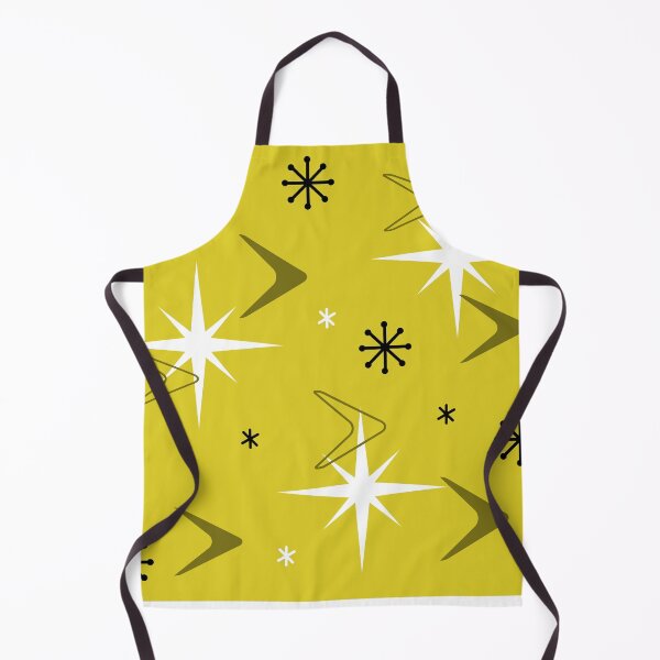 Item preview, 1950s Retro Art Boomerangs Yellow designed and sold by thepixelgarden.
