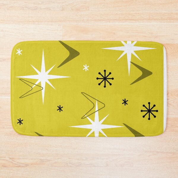 Item preview, 1950s Retro Art Boomerangs Yellow designed and sold by thepixelgarden.