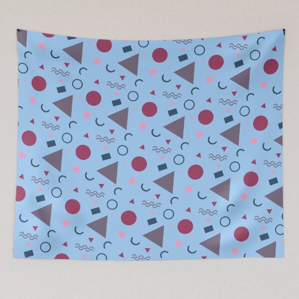 Item preview, 90s Retro Vintage Colorful Geometry Memphis Party Pattern  designed and sold by EvergreenMotifs.