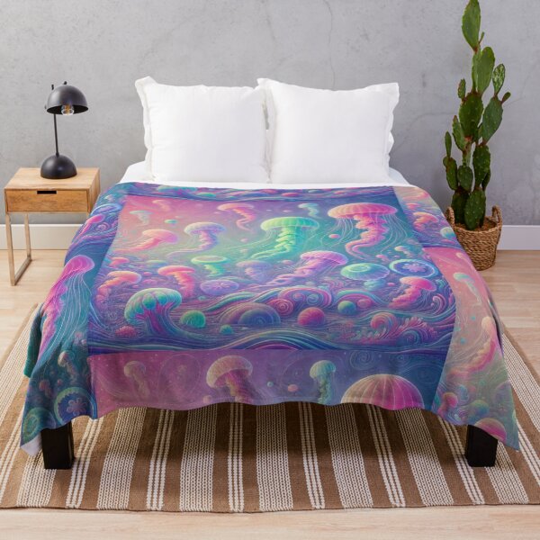 Item preview, Peaceful Jellyfishes in Tranquil Ocean designed and sold by kakasik.