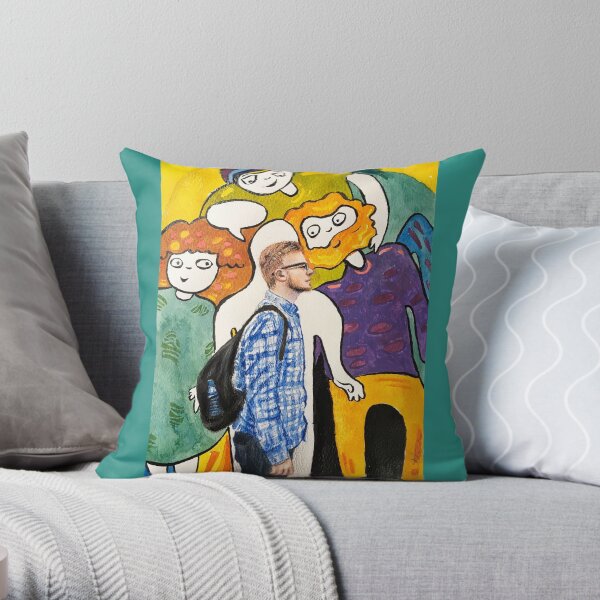 Angels Surround Us Throw Pillow