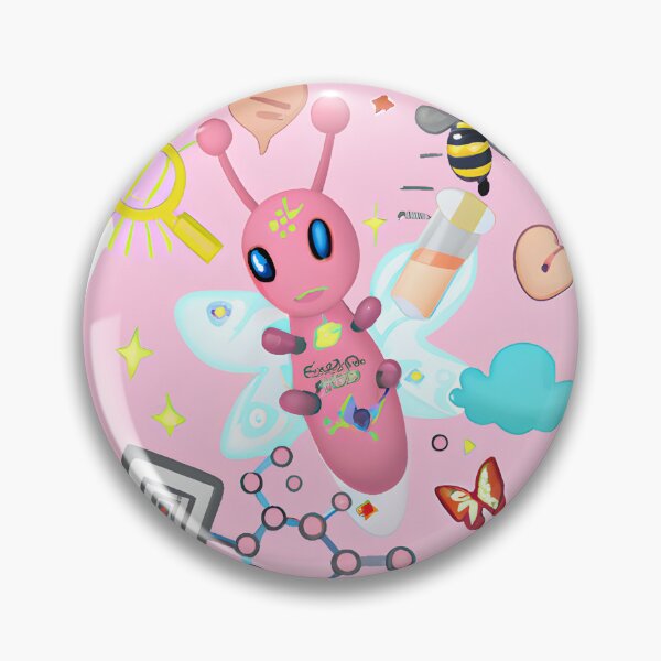 Item preview, Baby Pink Robot with Wings Science Lab designed and sold by omgnovalynn.