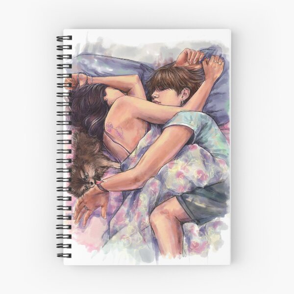 Item preview, Sleepy couple designed and sold by Ellen-Drawings.