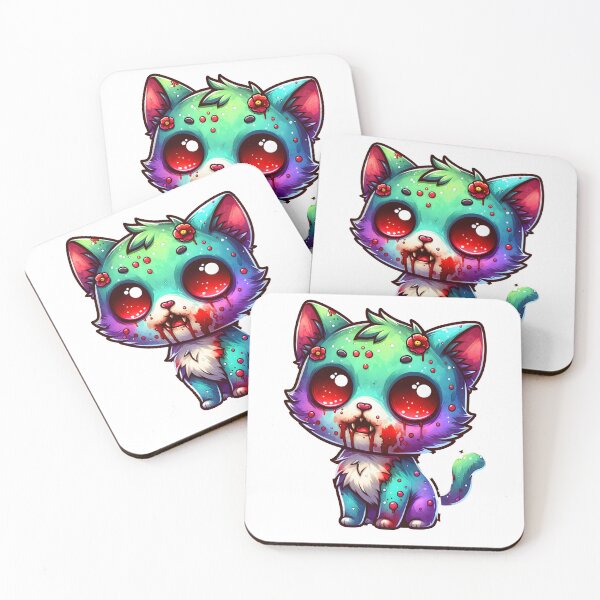 Item preview, Zombie Cat Sticker T-shirt designed and sold by Travelcases.