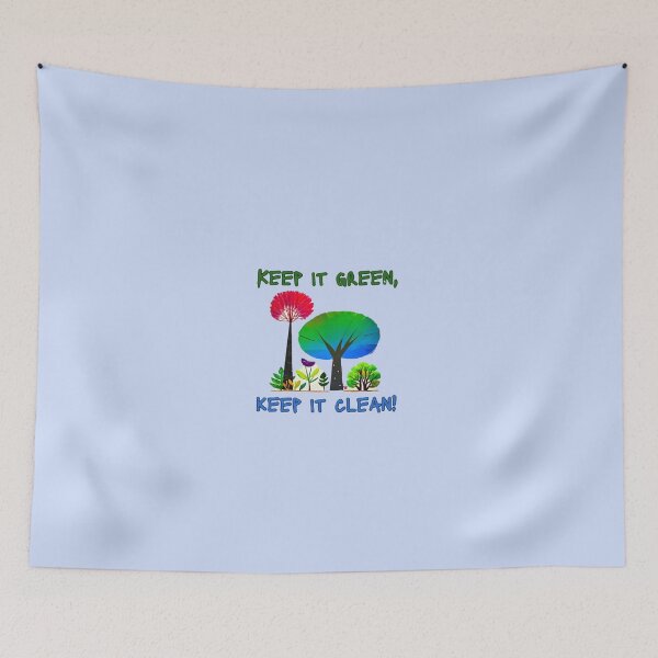 Item preview, Keep it green, keep it clean! designed and sold by AmuraLumina.