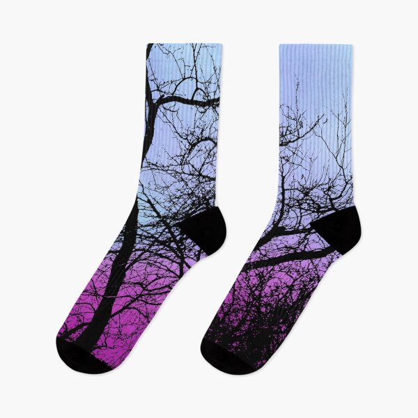 Item preview, Haunting Winter Trees Silhouette at Magenta Sunset with Birds designed and sold by Fredster1966.