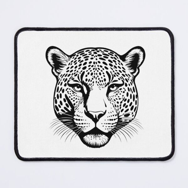 Item preview, Black And White Jaguar Face designed and sold by TheAnimalZ00.