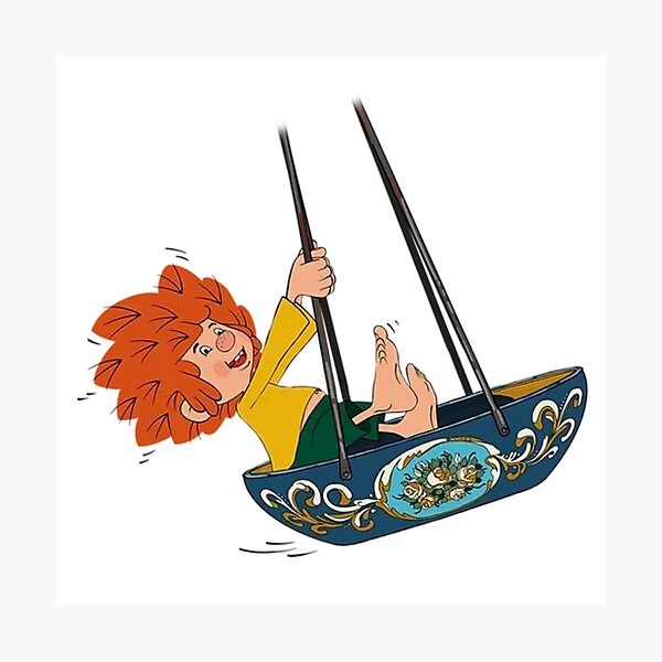 Item preview, Pumuckl auf der Schaukel designed and sold by OwLana.