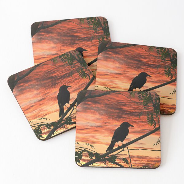 Item preview, Currawong taking in the Sunset designed and sold by Jenny  Dyer.