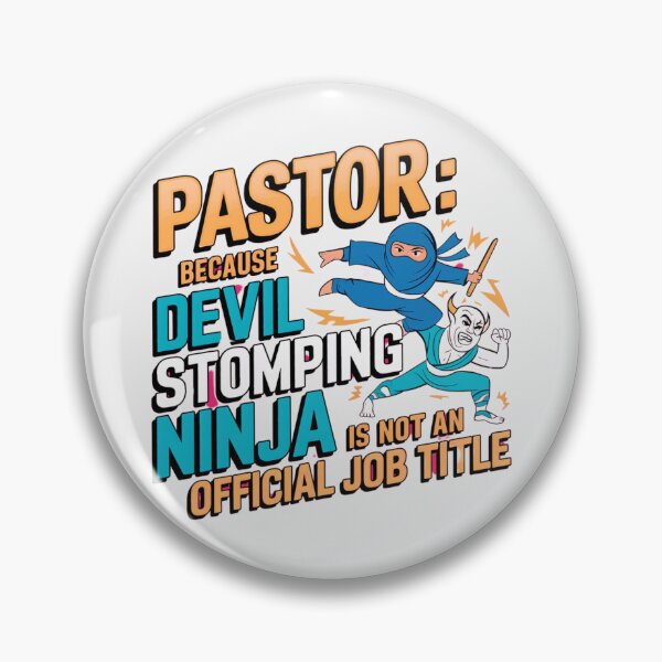 Item preview, Funny Pastor Gifts - Pastor Because Devil Stomping Ninja is Not Official Job Title designed and sold by Heritage Hive Studio.