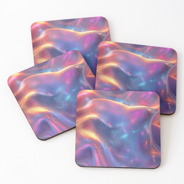 Item preview, Holographic Waves in Neon Glow Art designed and sold by seelya83.