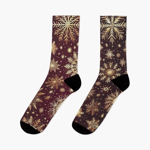 Item preview, Golden Frost: Festive Snowflake Wonderland designed and sold by LyssasMindArt.