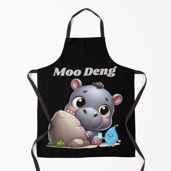 Item preview, Moo Deng - Baby Hippo and Water Drop designed and sold by lojadpop.