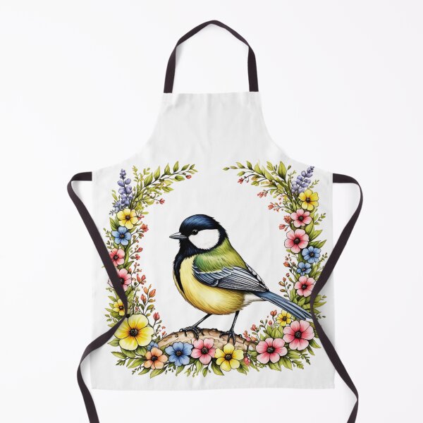 Item preview, Great Tit Bird And Flowers designed and sold by TheAnimalZ00.