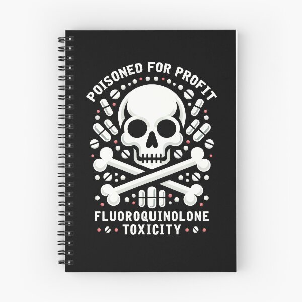 Item preview, Poisoned For Profit Skull - Fluoroquinolone Toxicity Awareness designed and sold by DOLCEINDIGO.