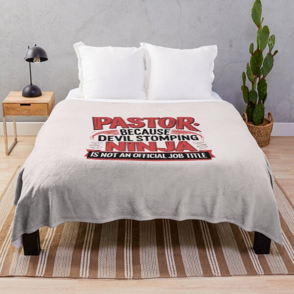 Item preview, Funny Pastor Gifts - Pastor Because Devil Stomping Ninja is Not Official Job Title designed and sold by Heritage Hive Studio.