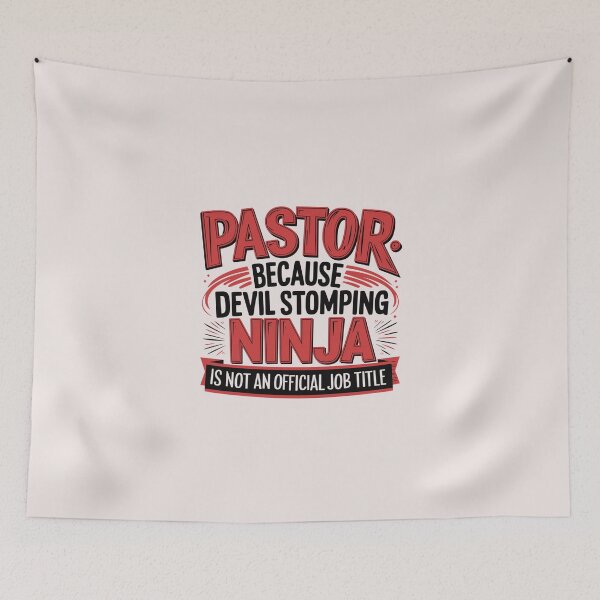 Item preview, Funny Pastor Gifts - Pastor Because Devil Stomping Ninja is Not Official Job Title designed and sold by Heritage Hive Studio.
