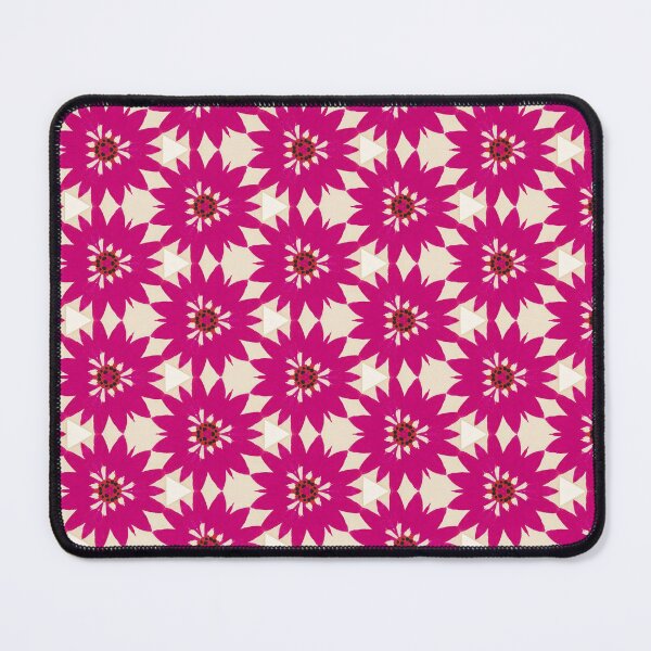 Item preview, Interlinked Hot Pink Flowers Pattern designed and sold by violet-hope.