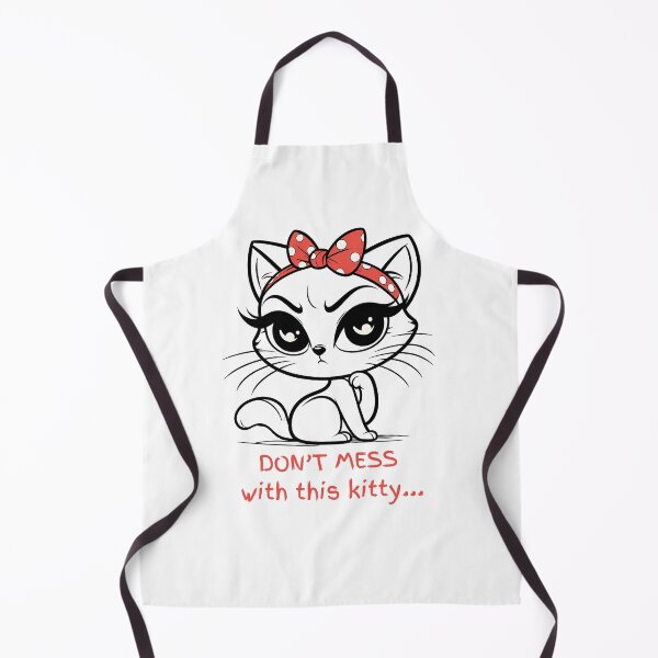Item preview, Sassy Cat - Don't mess with this kitty- Polka Dot Minimalist Animal Art designed and sold by BeaverFriends.