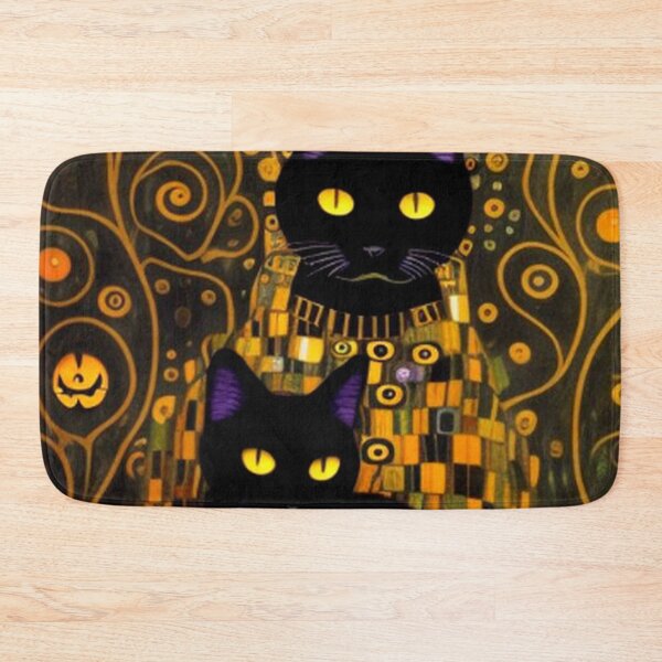Item preview, Halloween Black Cat & Pumpkins  designed and sold by TheDarkWardrobe.