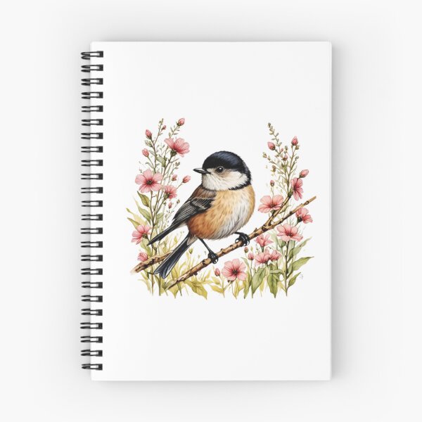 Item preview, Marsh Tit Bird And Flowers designed and sold by TheAnimalZ00.