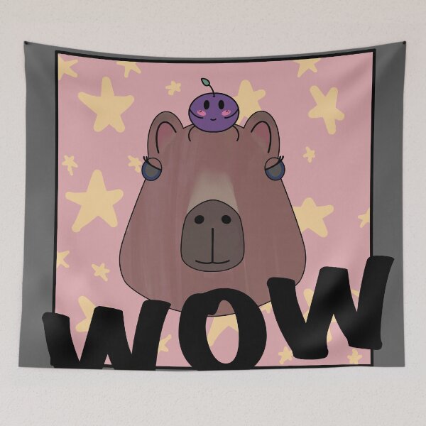 Item preview, L Capybara with junimo designed and sold by CasaFortis.
