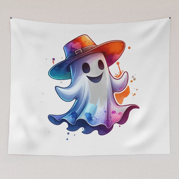 Item preview, Dancing Ghost Pop Art Sticker Cowboy Ghost designed and sold by Travelcases.