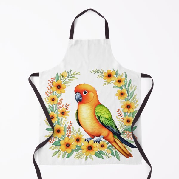 Item preview, Sun Conure Bird And Flowers designed and sold by TheAnimalZ00.
