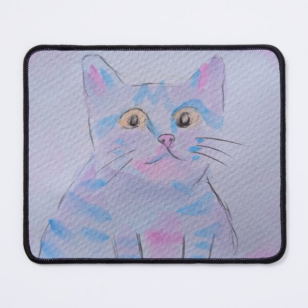 Item preview, Alvin the Cat watercolour portrait designed and sold by ladyberndt.