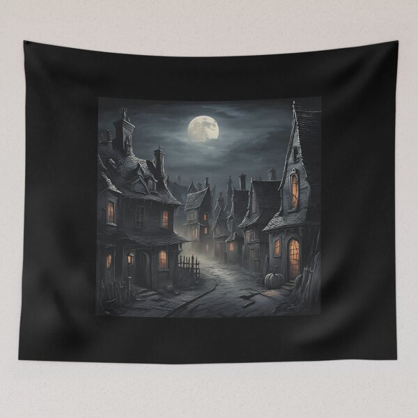 Item preview, spooky halloween town with boo design trendy and modern  designed and sold by helkav.